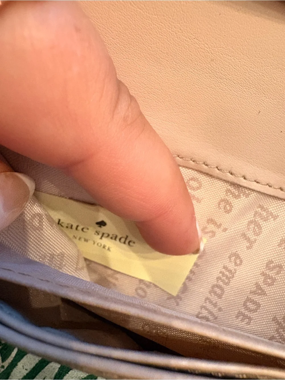 kate spade Rose Gold Glitter Zip Clutch